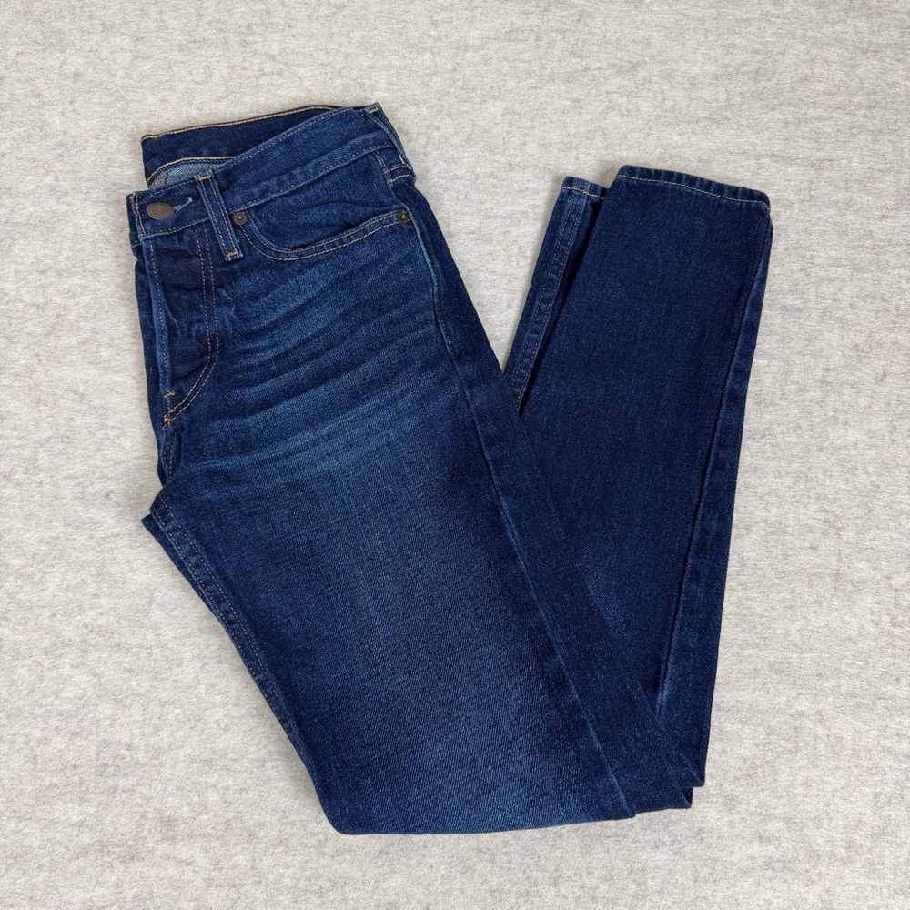 Hollister Men's Classic Blue Button Fly Jeans - Size 28/30